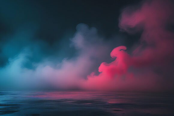 A Pink and Blue Smoke: A Versatile Background for Creative Projects