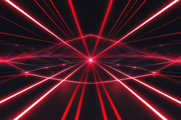 A Red Laser Lines in a Black Background: A Powerful Visual Tool for Designers and Creators