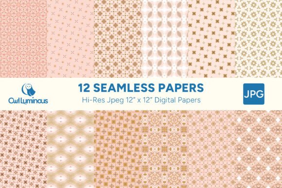 Boho Blush Digital Paper Pack 13: A Versatile Design Resource for Modern Creatives