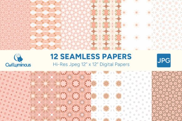Boho Blush Digital Paper Pack 6: A Versatile Resource for Creative Projects