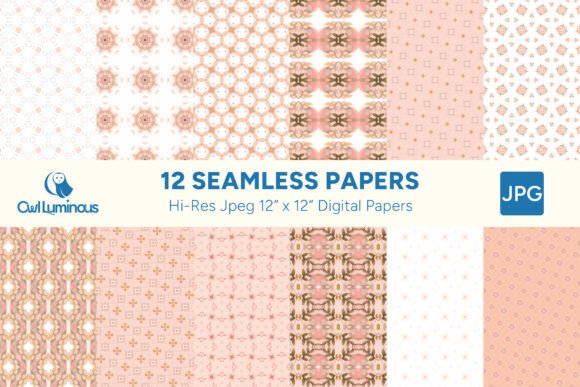Boho Blush Digital Paper Pack 8