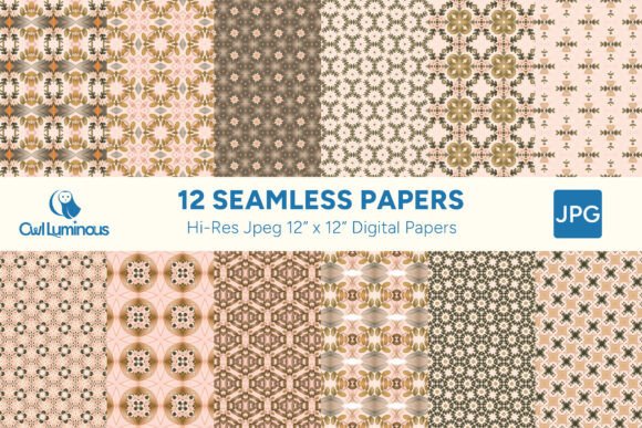 Boho Olivia Digital Paper Pack 1: A Versatile Addition to Your Creative Projects