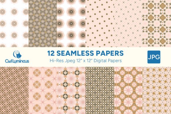 Boho Olivia Digital Paper Pack 2: A Versatile Canvas for Creative Expression