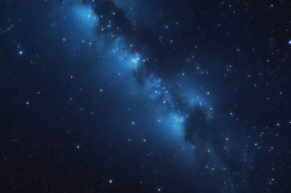 Deep Space Blue Nebula Glowing Stars: A Cosmic Canvas for Creative Projects
