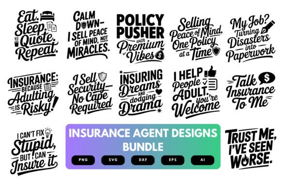 Insurance Agent SVG Bundle: Boost Your Business with Professional Digital Designs