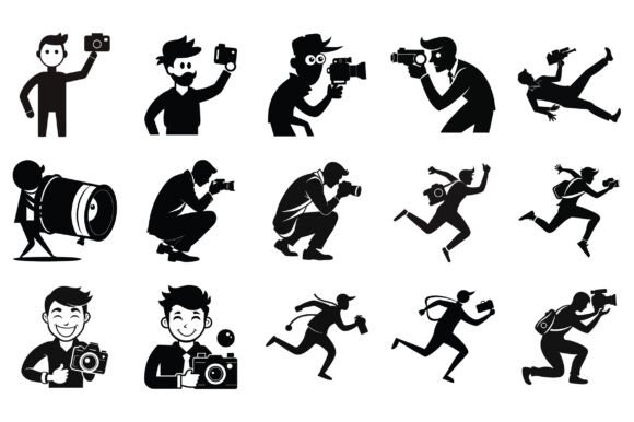 Photographer Flat Isolated Vector