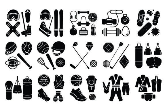 Vector Sport Equipment Set: A Versatile Resource for Creative and Professional Use